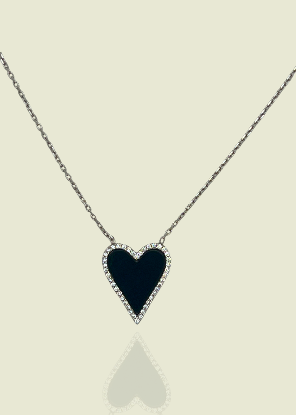 Collier Coeur Noir